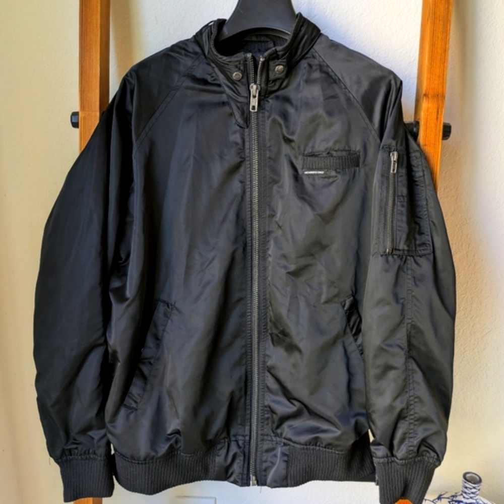 Members Only Black Women's Bomber Jacket - Size M